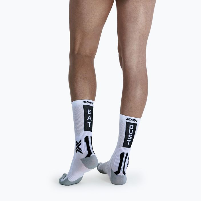 Cyklistické ponožky X-Socks Bike Perform Crew artcic white/opal black 4