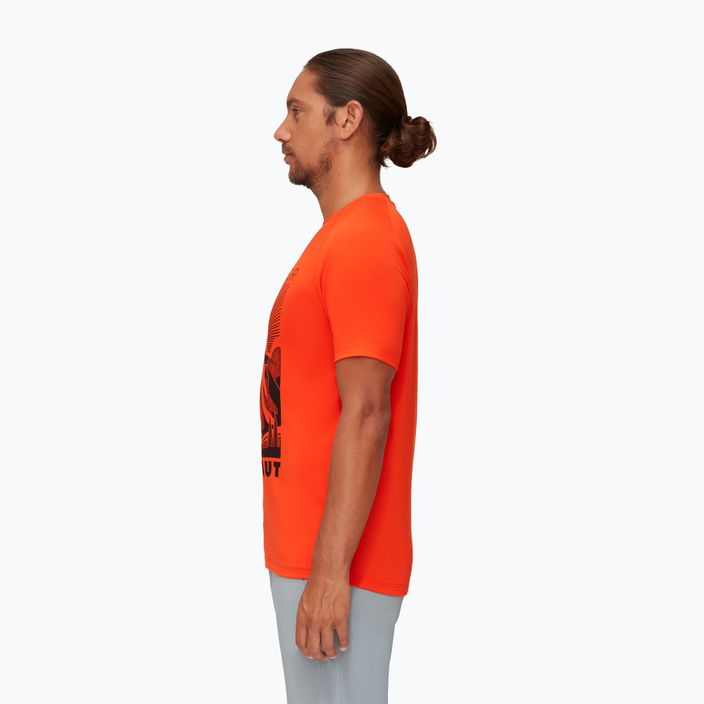 Pánské trekingové tričko MAMMUT Mountain oranžové 2