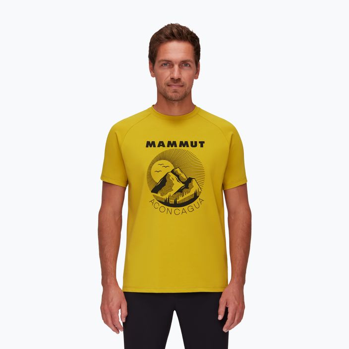 Trekingové tričko MAMMUT Mountain žluté 2