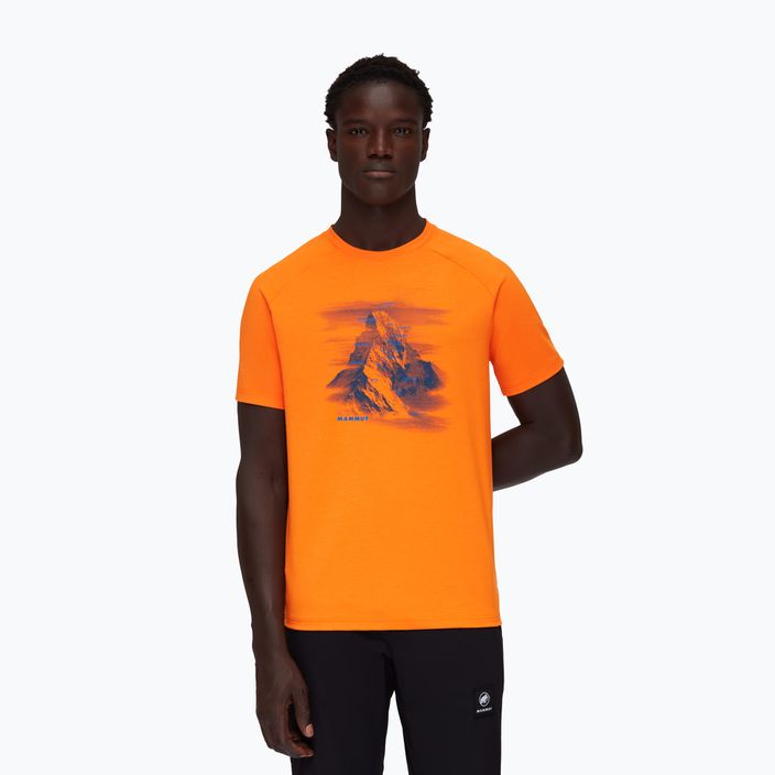 Pánské trekingové tričko  Mammut Mountain Hörnligrat oranžové 1017-05290