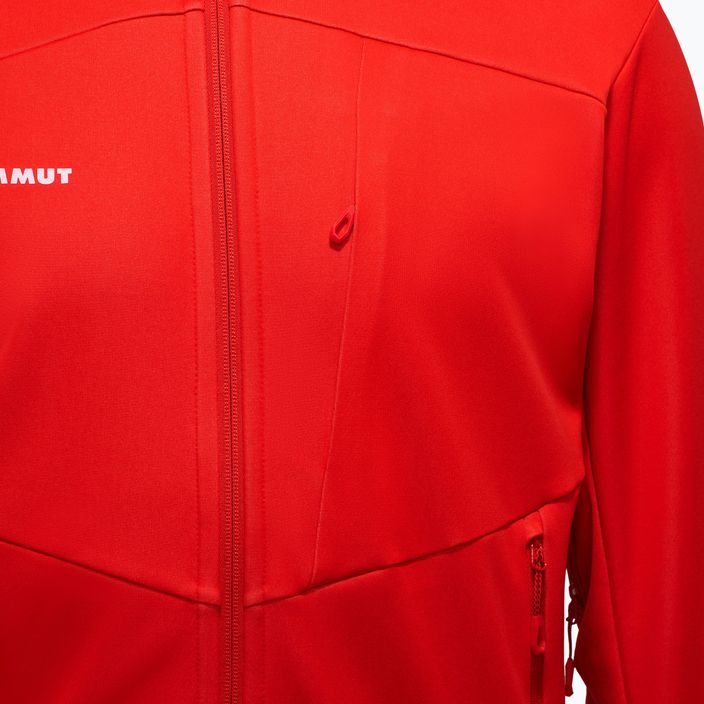 Pánská softshellová bunda Mammut Ultimate VII SO mammut red 6