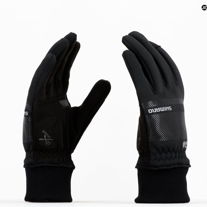 Shimano Infinium Primaloft pánské cyklistické rukavice černé ECWGLBWUS25ML0104 8