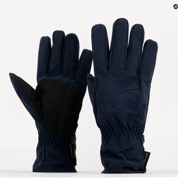 Trekové rukavice Jack Wolfskin Stormlock Highloft tmavě modré 1904433_1010_001 6