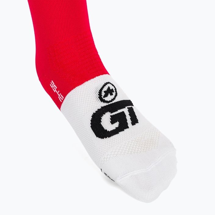 Cyklistické ponožky ASSOS GT C2 lunar red 3