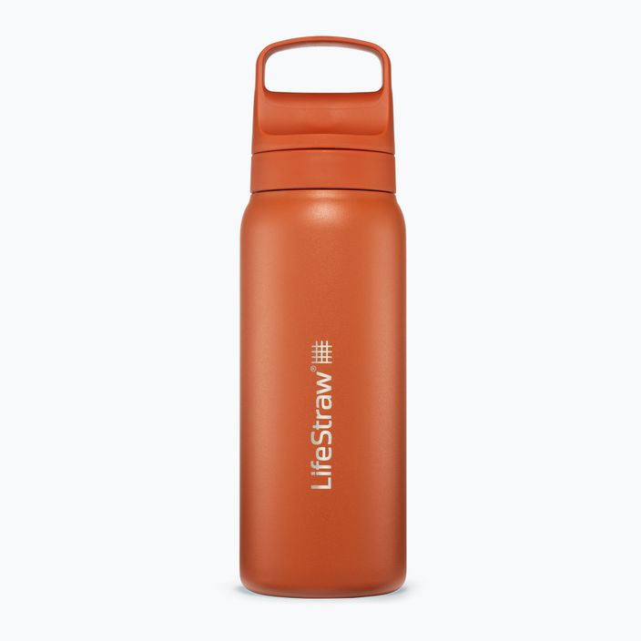 Cestovní láhev Lifestraw Go 2.0 Steel z filtrem 700 ml kyoto orange