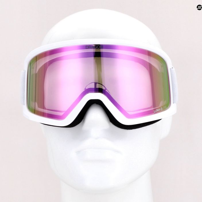 Lyžařské brýle Dragon DX3 OTG bílo-růžové 7