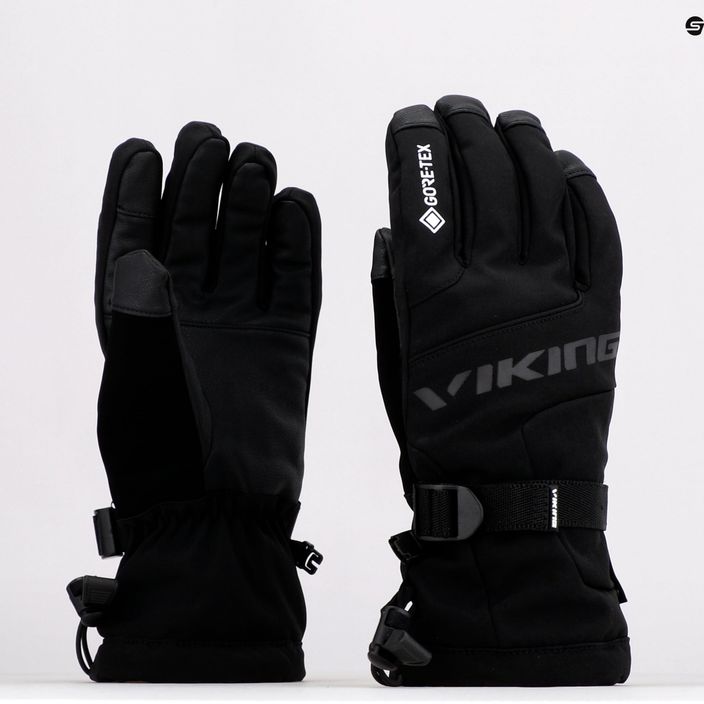 Pánské lyžařské rukavice Viking Hudson GTX Ski černé 160/22/8282/09 8