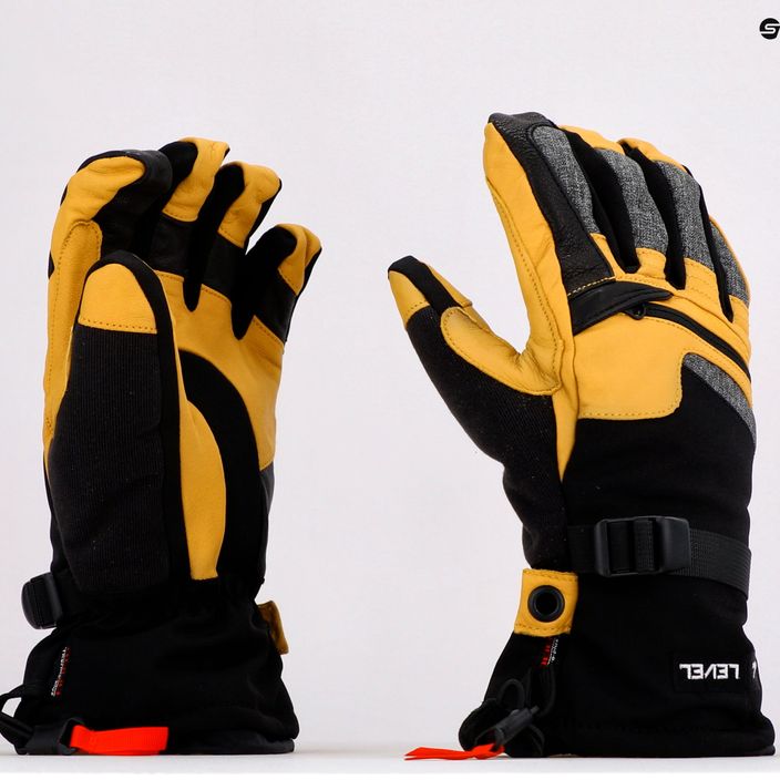 Pánské snowboardové rukavice Level Ranger Leather žluté 2091 6