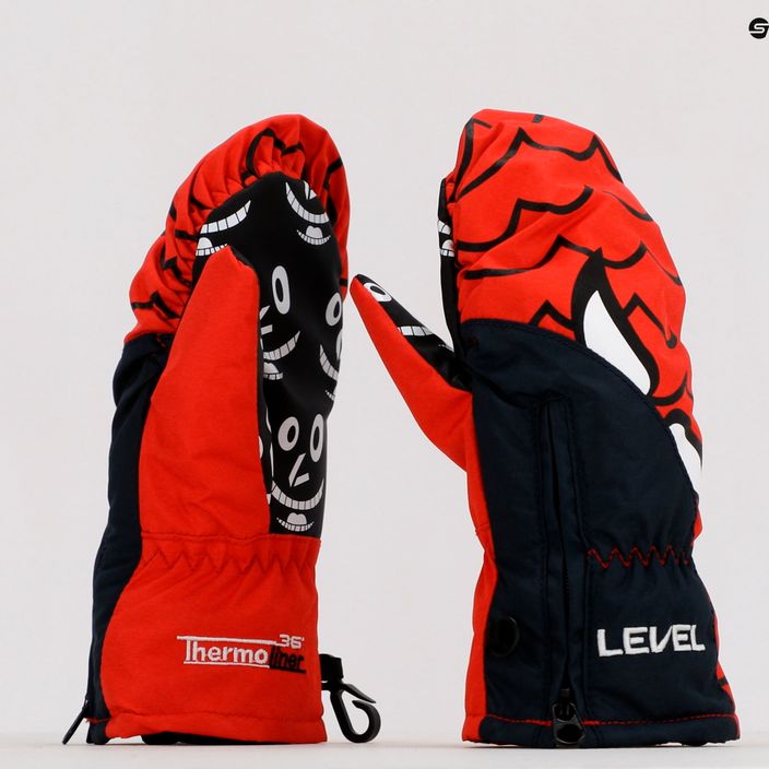Dětské snowboardové rukavice Level Lucky Mitt červené 4146 7