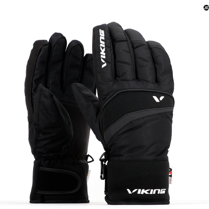 Pánské lyžařské rukavice Viking Piemont Ski černé 110/21/4228 9