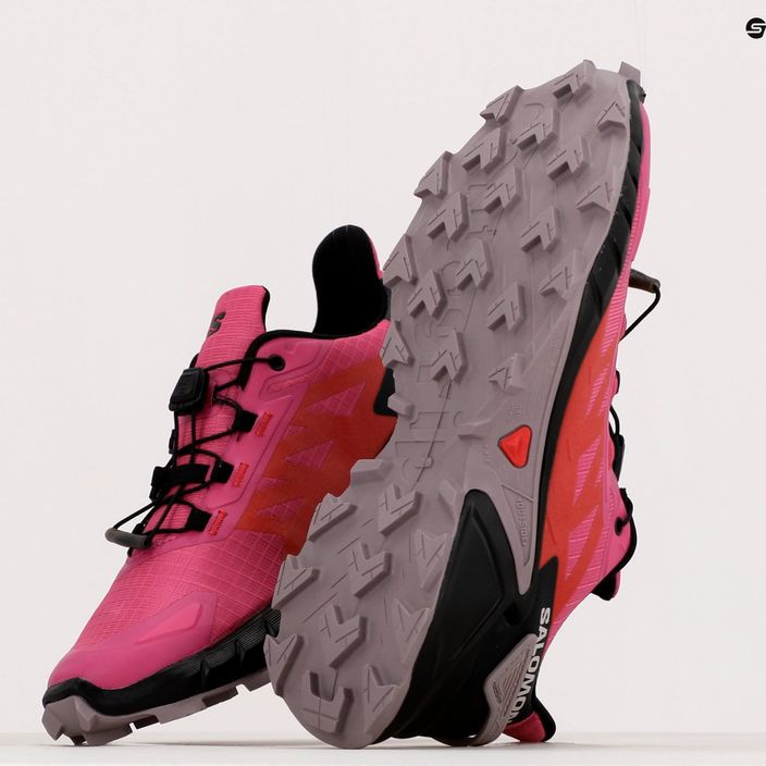 Dámské běžecké boty Salomon Supercross 4 růžový L41737600 13