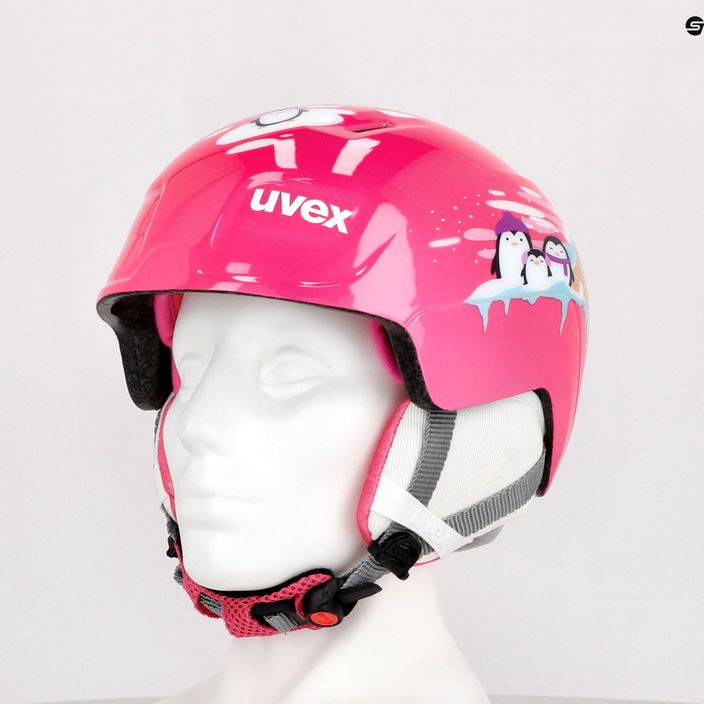 Dětská lyžařská helma UVEX Manic pink 56/6/226/9101 11