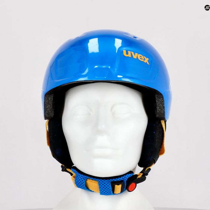Dětská lyžařská helma UVEX Manic modrá 56/6/226/4101 11