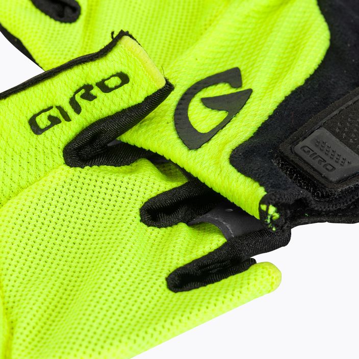 Pánské cyklistické rukavice  Giro Bravo Gel highlight yellow 4