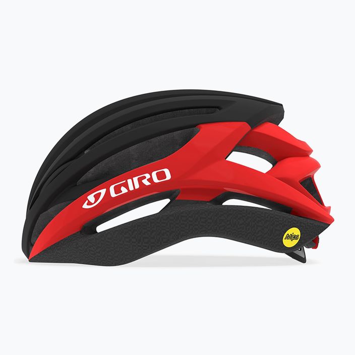 Cyklistická přilba Giro Syntax Integrated MIPS matte black/bright red 2