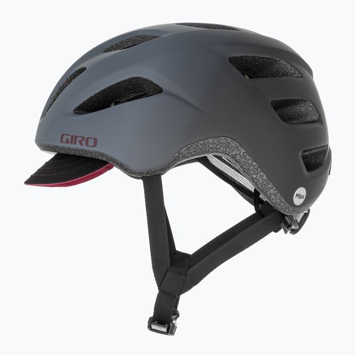 Cyklistická helma Giro Cormick Integrated MIPS matte grey maroon 5