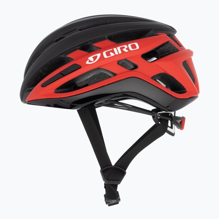 Cyklistická helma Giro Agilis matte black bright red 5