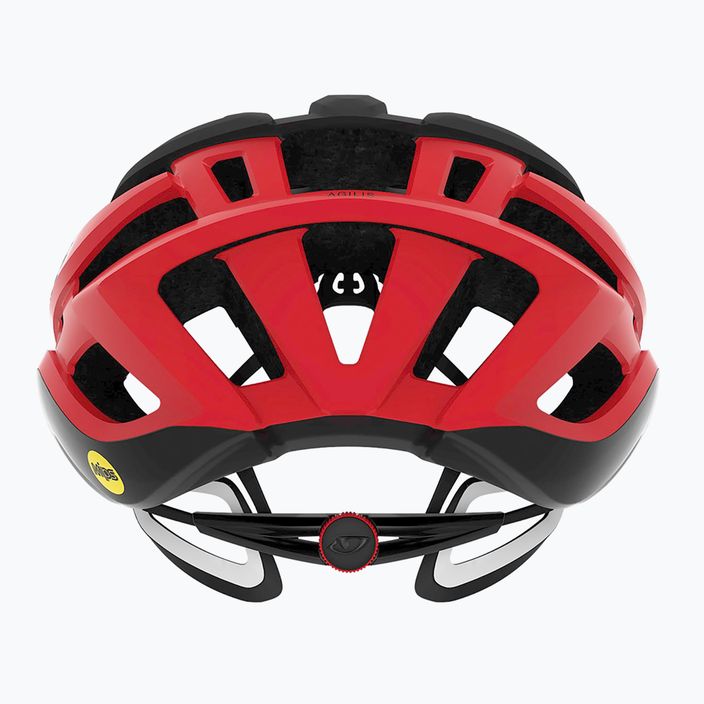 Cyklistická helma Giro Agilis matte black bright red 9
