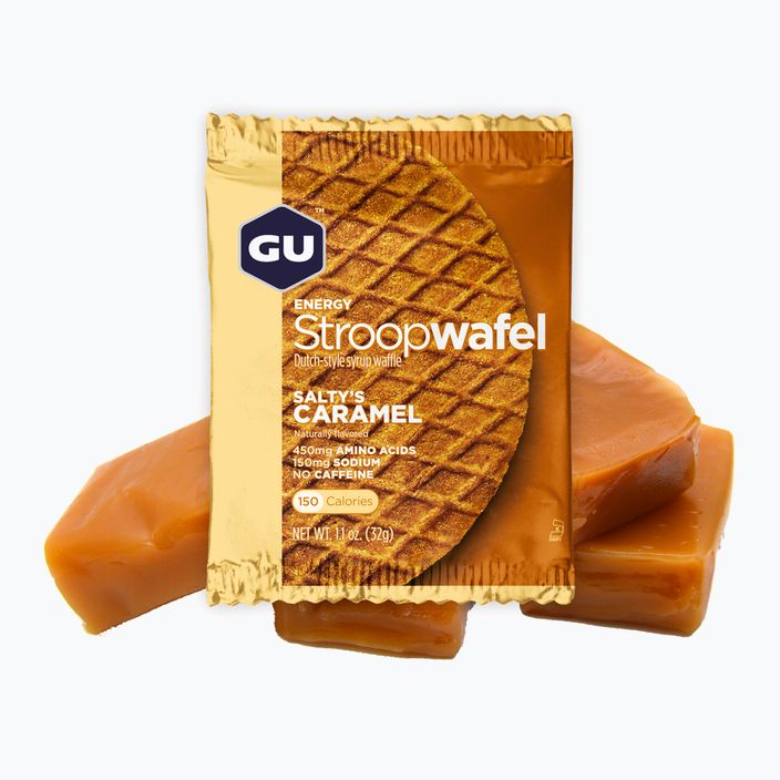 Svačinka  GU Energy Stroopwaffle 32 g salty’s caramel 2