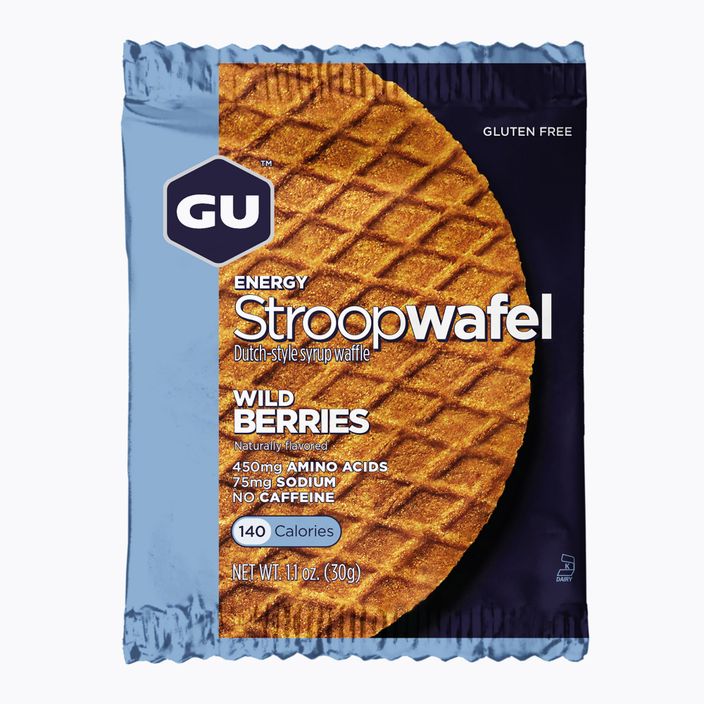 Svačinka  GU Energy Stroopwaffle 32 g wild berry gluten free