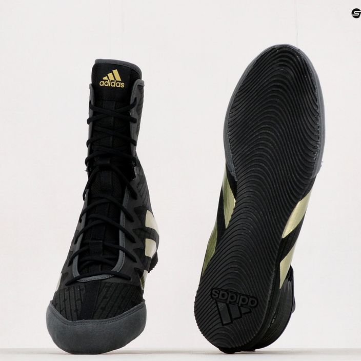 Boxerské boty adidas Box Hog 4 černo-zlatý GZ6116 13