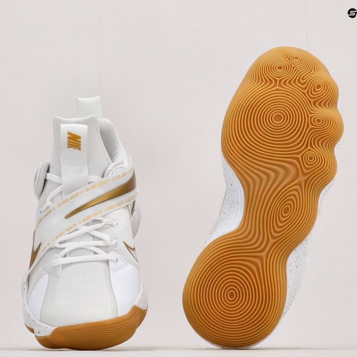 Volejbalová obuv Nike React Hyperset SE bílo-zlatá DJ4473-170 11