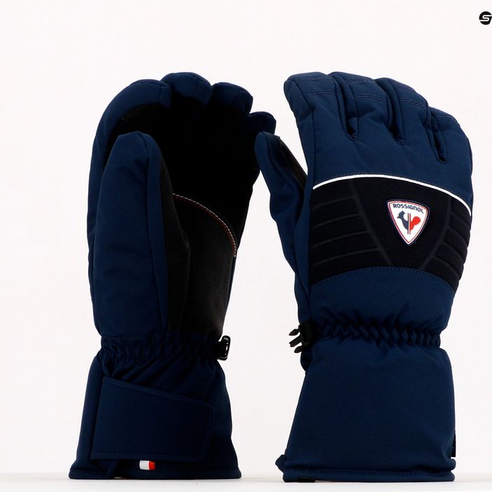Pánské lyžařské rukavice Rossignol Legend Impr navy 7