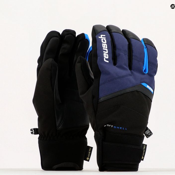 Lyžařské rukavice Reusch Blaster GTX black/blue 61/01/329 9