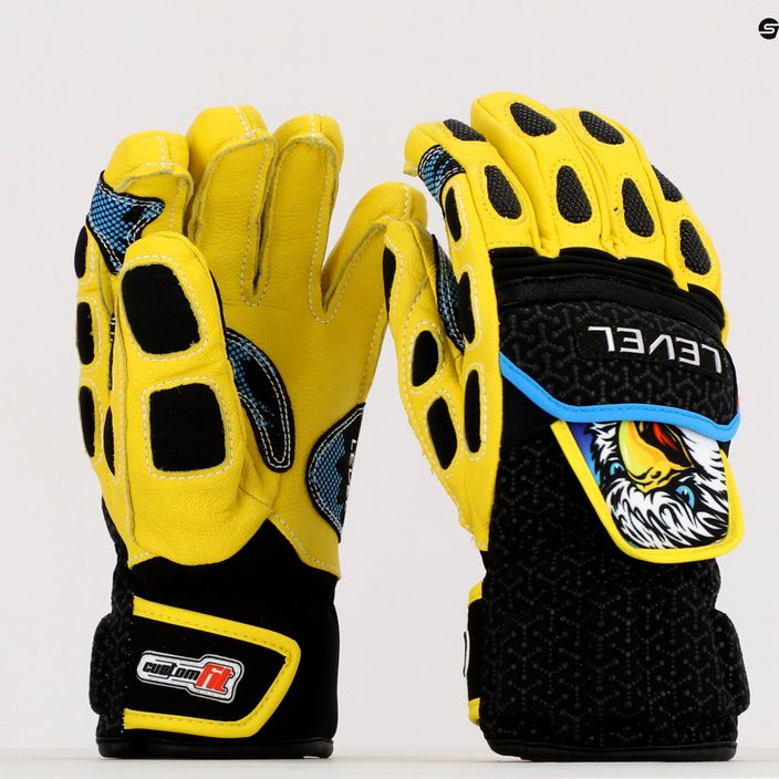Dětské lyžařské rukavice Level Worldcup CF žluté 4117JG.66 6