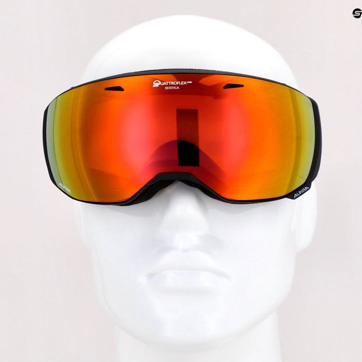 Lyžařské brýle Alpina Estetica Q-Lite black/rose matt/rainbow sph 10