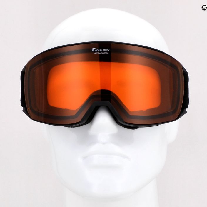 Lyžařské brýle Alpina Nakiska black/rose matt/orange 10