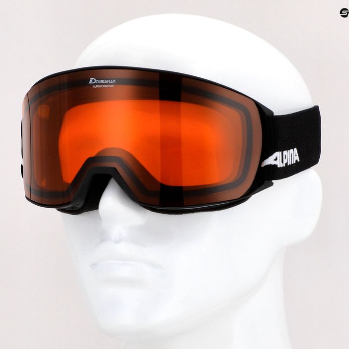 Lyžařské brýle Alpina Nakiska black matt/orange 10