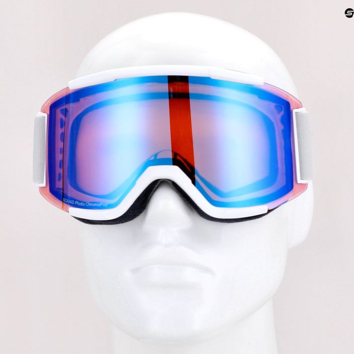Lyžařské brýle Smith Squad white vapor/chromapop photochromic red mirror M00668 8