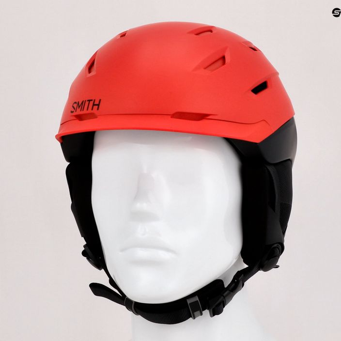 Lyžařská helma Smith Level červeno-černá E00629 11