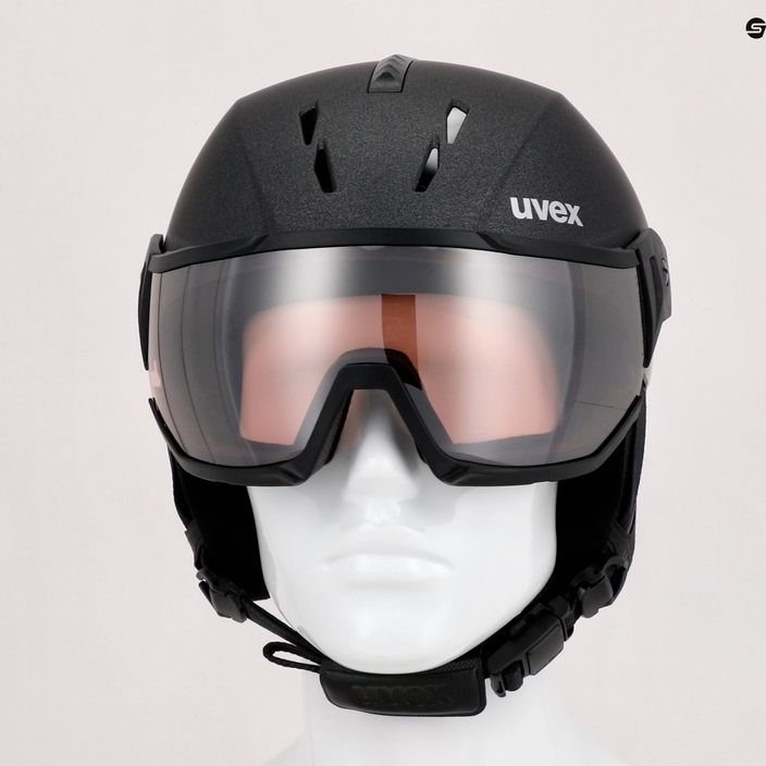 Lyžařská helma UVEX Instinct Visor černá 56/6/261/2003 17