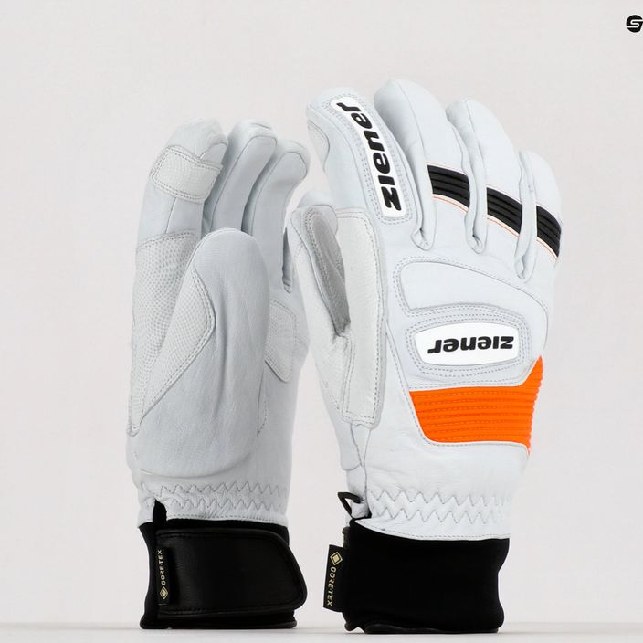 Pánské lyžařské rukavice ZIENER Guard GTX + Gore Grip PR white 801019 10