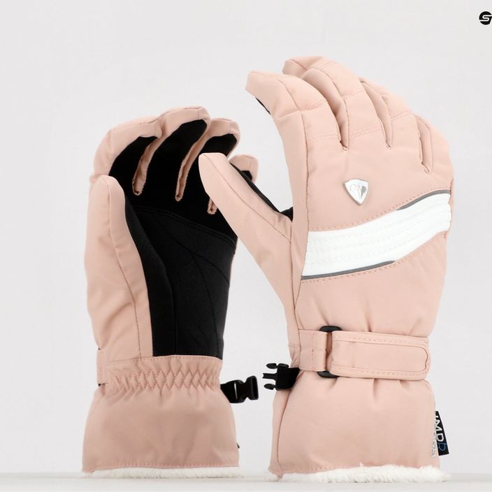 Dámské lyžařské rukavice Rossignol Saphir Impr G pink 7