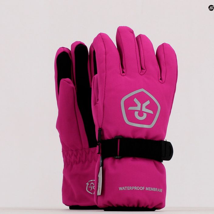 Dětské lyžařské rukavice Color Kids Gloves Waterproof růžove 740815 7