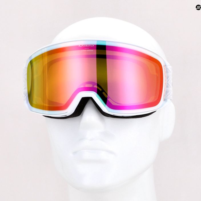 Lyžařské brýle Alpina Nakiska Q-Lite white matt/pink 5