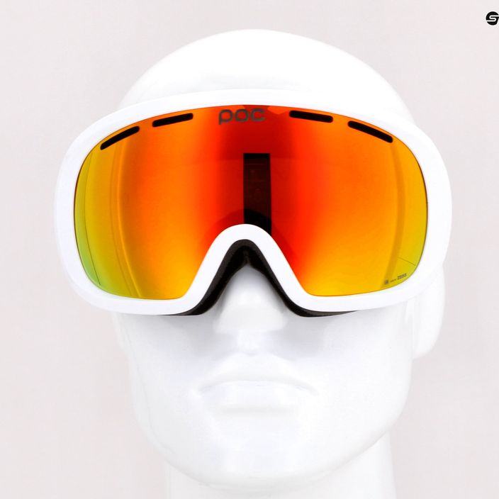 Lyžařské brýle POC Fovea Mid Clarity hydrogen white/spektris orange 12
