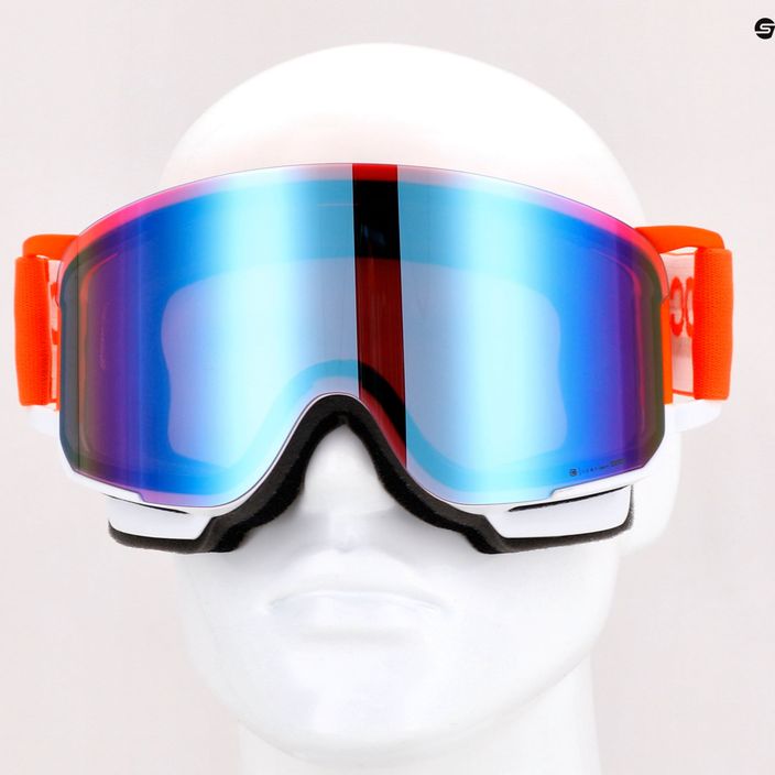 Lyžařské brýle POC Nexal Clarity Comp fluorescent orange/hydrogen white/spektris blue 13