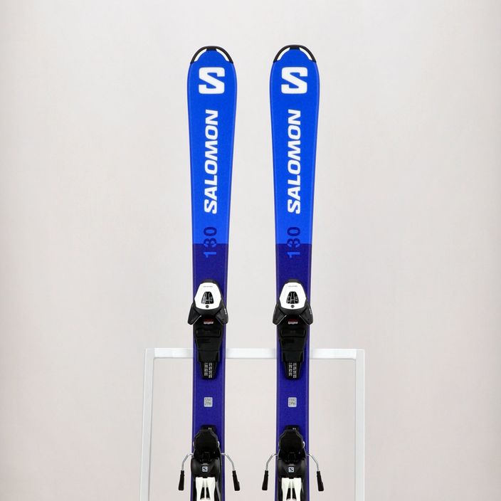 Dětské sjezdové lyže Salomon S Race MT Jr. + L6 modrá L47041900 15