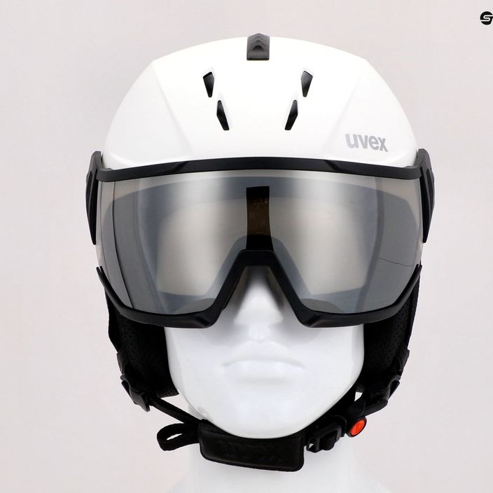 Lyžařská helma UVEX Instinct visor bílá 56/6/260/50 9