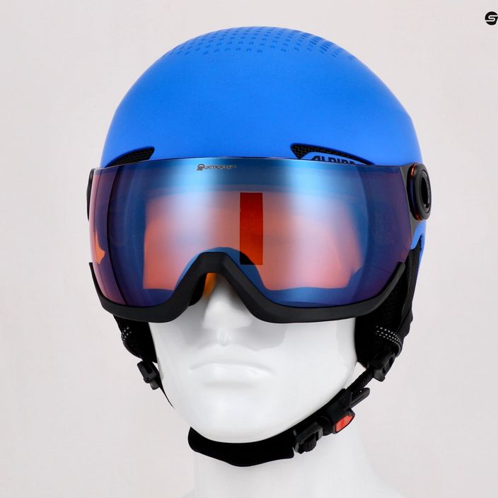 Dětské lyžařské helmy Alpina Zupo Visor Q-Lite blue matt 14