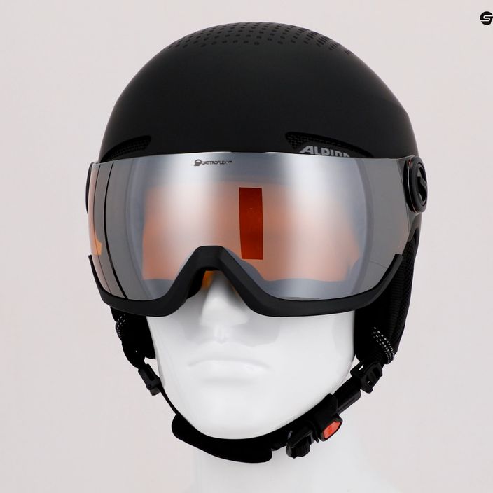 Lyžařská helma Alpina Arber Visor Q Lite black matte 13