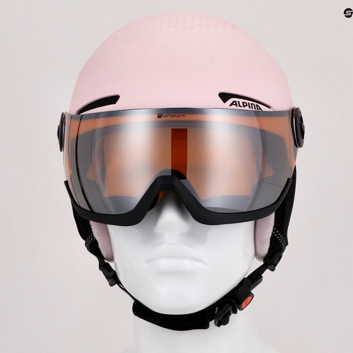 Dětské lyžařské helmy Alpina Zupo Visor Q-Lite rose matt 14
