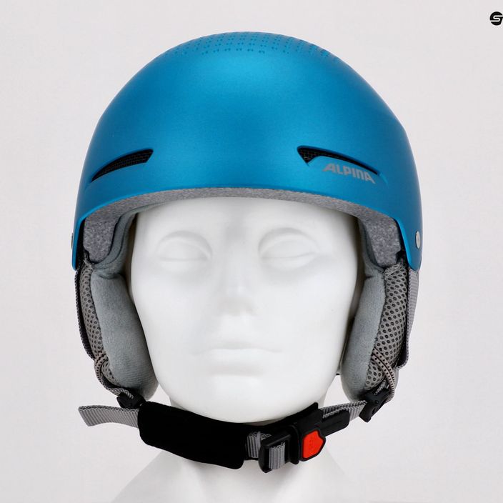Dětské lyžařské helmy Alpina Zupo turquoise matt 15