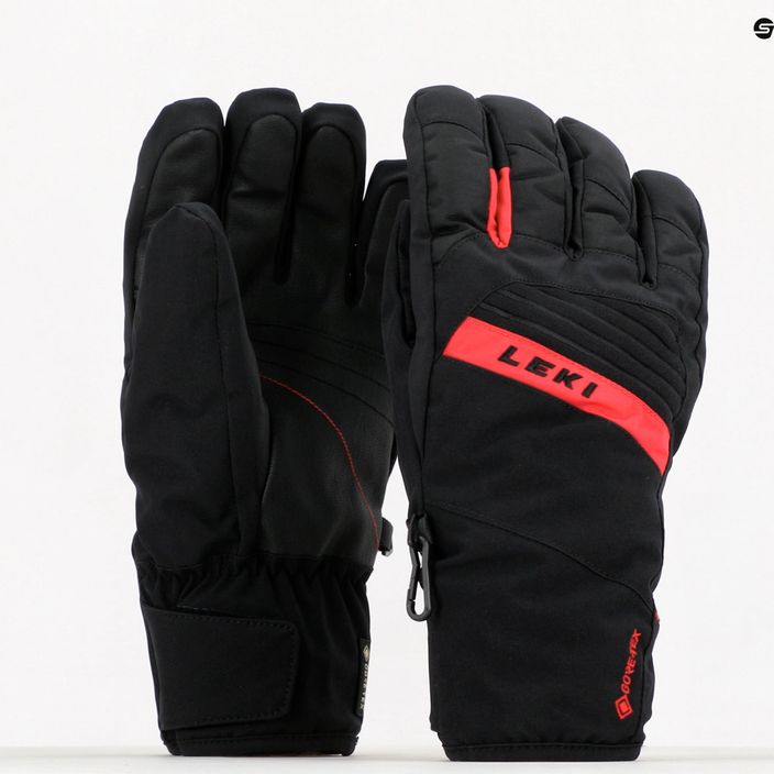 Pánské lyžařské rukavice LEKI Space Gtx červené 643861302 5