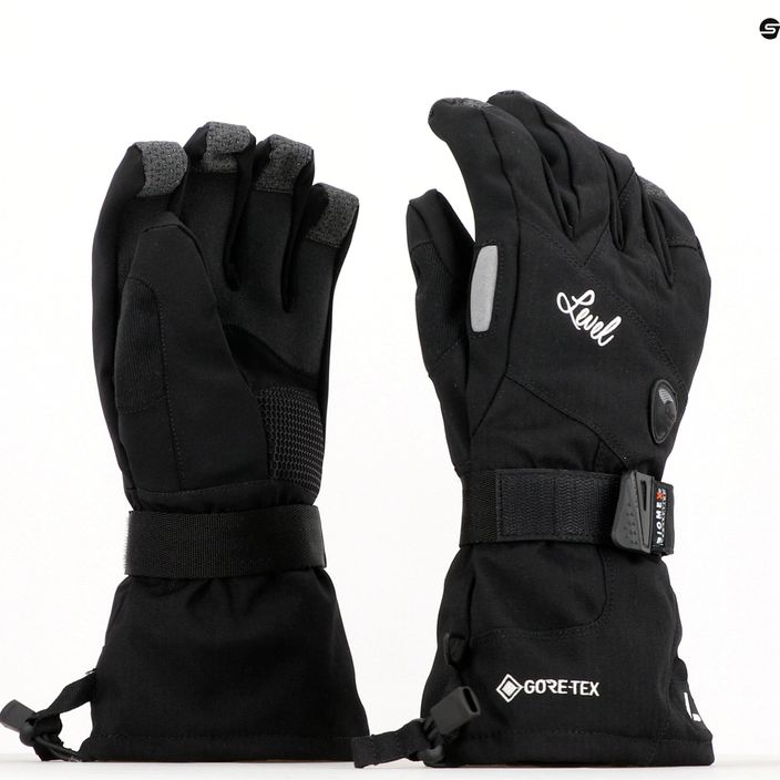 Dámské snowboardové rukavice Level Half Pipe Gore Tex černé 1021 6