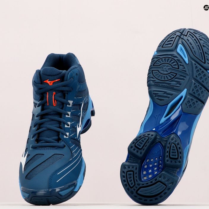 Pánská volejbalová obuv Mizuno Wave Voltage Mid navy blue V1GA216521 15